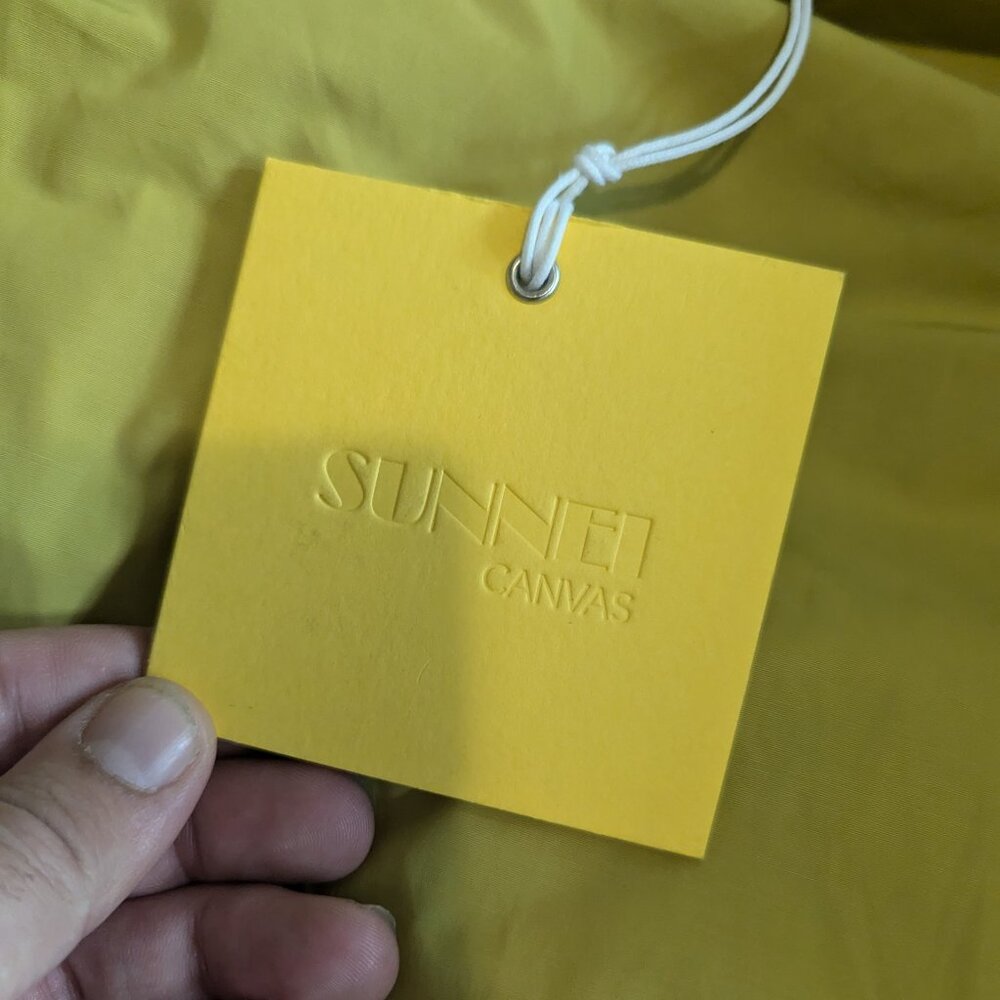 SUNNEI - Yellow collarless coat - Sz M - Picture 10 of 15